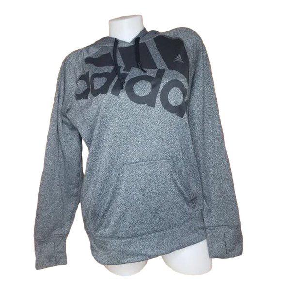adidas Tops - ADIDAS The GO-TO Hoodie Gray Sweatshirt Size Large